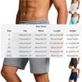 thumbnail image 3 of Lovzfmll Men's Summer Beach Casual Running Sports Shorts, 5-Inch Straight Leg Athletic Bermuda Shorts Dark Gray, S, 3 of 9