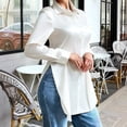 thumbnail image 2 of Womens Tops Dressy Casual, Duoif Dress Shirt, Collared Formal Shirts for Women White S, 2 of 5
