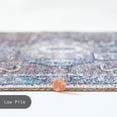 thumbnail image 6 of GLN Rugs Sinop - Indoor, Machine Washable Area Rug 2'6"x7' Brown/Blue Home Carpet, 6 of 7