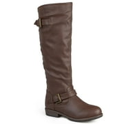Journee Collection Spokane Women's Knee-High Boots Color: Brown Size: 8.5