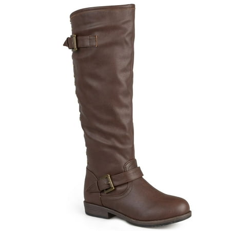 Journee Collection Spokane Women's Knee-High Boots Color: Brown Size: 6