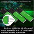 thumbnail image 5 of Western Oigital 1TB 2TB 4TB 8TB 240GB 500GB DW Green SN350 NVMe SSD PCIe 3.0 M.2 2280 Unidad de estado sólido para computadora Hasta 3200 MB/s, 5 of 5