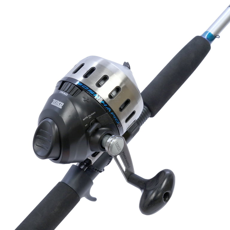 Zebco 733 THE HAWG - Direct Drive Push Button Spin Cast Fishing Reel Used