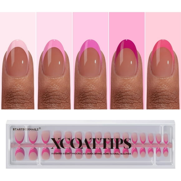 Press On Nails BtartBoxNails XCOATTIPS Pink French Tip
