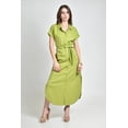 thumbnail image 5 of Vestido camisero de lino Roman Fashion /Juvenil, 2107 (Pistache) verde claro M, 5 of 5