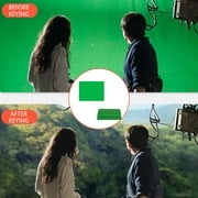 Qiopertar Green Screen Background, Chroma Key Backdrop for Live Shooting, Reusable Fabric Green Screen Curtain, Solid Color Photography Background for Portraits Product Videos, Green