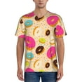 thumbnail image 4 of Haiem Hip Hop Hipster Baseball Jersey Button Down Shirts Sports Uniforms Men Women Jersey(Donuts,Large), 4 of 9