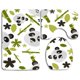 thumbnail image 1 of ABPHQTO Lindos pandas y bambú verde Juego de alfombras de baño de 3 piezas Alfombra de baño Alfombra de contorno y tapa de inodoro ABPHQTO Cont-CHAPPLE-35857, 1 of 2