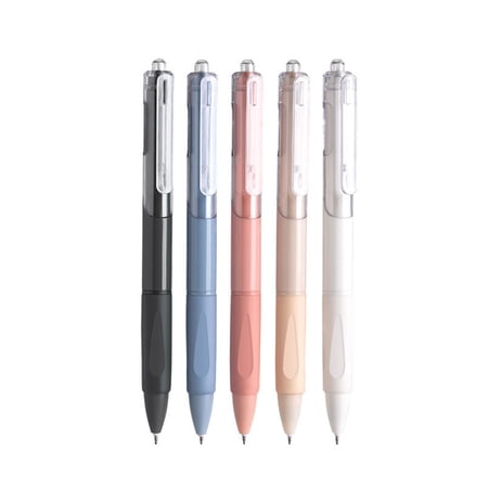 0.02 Inch Fine Point Gel Pen Smooth Writing No Smear Quick Dry Pens Cool Fun Retractable Ballpoint for Planner Notebook Journal Teacher Classroom Gift 5 Pens