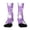 416#Purple, variant on Unisex Graffiti Halloween Print Mid Calf Socks Elastic Ribbed Cuff Socks Comfort Fit 1 Pair