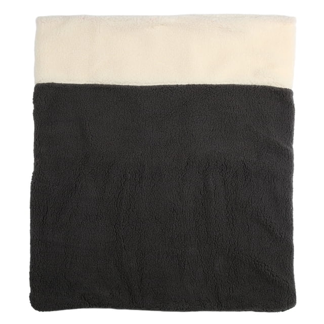 Saco de dormir para gatos, saco de dormir tipo cueva para gatos pequeños y grandes, cerrado, autocalentable, en blanco y negro