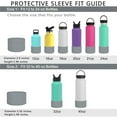 thumbnail image 5 of Uanit Water Bottles Bottom Silicone Sleeve Protective Cover Cap,Silicone Sleeve Vacuum Cup Special Sheath Cup Bottom Ring Cover Coaster Non-slip Cup Mug Sleeve Heat-Resistant, 5 of 9