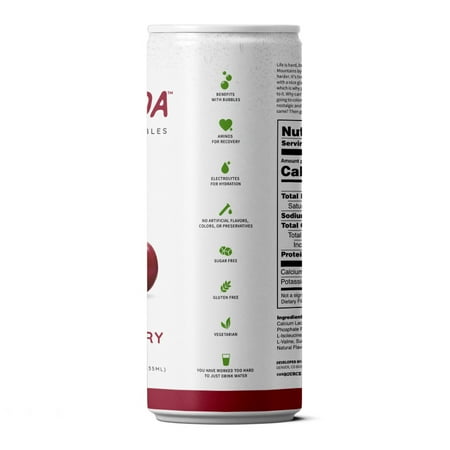 Fit Soda, Wellness Soda Infused with Branched-Chain Amino Acids (BCAA) and Electrolytes