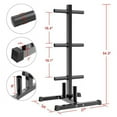thumbnail image 2 of Yaheetech 2''Olympic Weight Plate and Barbell Storage Tree Stand Rack, 2 of 7