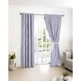 thumbnail image 3 of Light Purple Flowers Blackout Curtains for Bedroom/Living Room, Thermal Insulated Kitchen Curtains, Spring Vintage Flowers Rustic Plants Grommet Darkening Window Treatment Drapes 27.5"x39"x2, 3 of 8