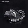 thumbnail image 1 of Dragon Head Bracelet - 11.8mm Width Gold - Dragon Bracelet 19cm, 1 of 5