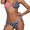 Color 19, variant on Top-kevin Women Two Piece Swimsuit Sexy Swimwear Halter String Triangle Bikini Sets