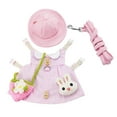 thumbnail image 2 of Conjunto de vestido para mascotas Sunnimix Chaleco de conejo Arnés para vestido de conejo Pink_L, 2 of 7
