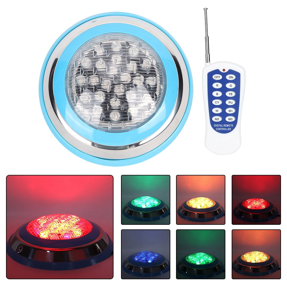 Ccdes Lighting Decoration,24W AC 12V 24LED Underwater Light Remote ...