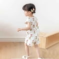 thumbnail image 4 of Girls Size 6 Clothes, Toddler Boys Girls Short Sleeve Floral Prints Tops T Shirt Shorts Casual Outfits Girls Back To School Clothes, 4 of 4