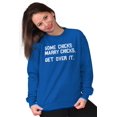 thumbnail image 3 of Some Chicks Marry LGBTQ Lesbian Pride Women Plus Size Sweatshirt Brisco Brands 4X, 3 of 6