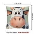 thumbnail image 4 of Cute Cow Polka Dot Print Throw Pillow Covers Soft Corduroy Pillow Cushion Covers Pillowcase for Sofa Living Room Decoration Home, 4 of 7