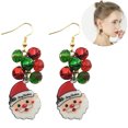 thumbnail image 2 of Christmas Earring Creative Santa Decorative Xmas Drop Earring Pendant Earring, 2 of 7