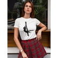 thumbnail image 2 of Air Gymnastics Silhouette T-Shirt Women -Image by Shutterstock, Female XX-Large, 2 of 4