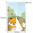 thumbnail image 3 of XMXY Japanese Doorway Curtain Noren, Orange Fox Green Forest Door Closet Curtain Panel, Room Dividers Privacy Tapestry, 34 x 56 Inches, 3 of 7