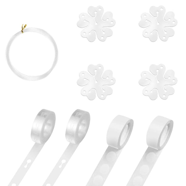 Kit de arco de globos, juego de cintas de tiras de guirnalda de globos con tiras de guirnalda de globos y puntos de pegamento, alambre de pesca para decoraciones de fiestas, bodas, cumpleaños y