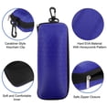 thumbnail image 5 of 1 Pack Sunglasses Case,Water Resistant Safety Glasses Case,Eyeglasses Case for Men and Women,Portable Zipper Protect Case with Clip,Fit for Safety Glasses Safety Goggles 3D Glasses(Z2-Blue), 5 of 7