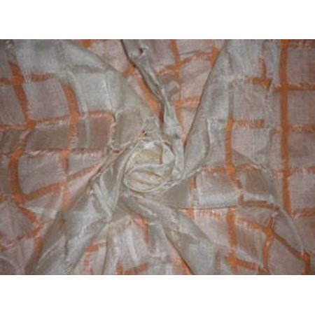 TUSSAR SILK FABRIC WITH SILK PLAIDS 44quot; WIDE