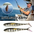 thumbnail image 4 of 2Pcs Soft Plastic Swimbaits Paddle Tail Shad Lure Soft Bass Shad Bait Shad Minnow Paddle Tail Swim Bait for Bass Trout Walleye Crappie 31g/5inch, 4 of 9
