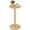 Natural, variant on 12" Round Side Table, Solid Wood Pillar with Wood Top & Base, Small Drink Accent Table for Living Room, Bedroom, Sofa & Office, Easy Assembly, Black
