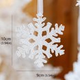 thumbnail image 3 of Car Hanging Decorations Cute Flocked Lambs Ear Garland Christmas Transparent String for Christmas String Beads Beads Curtains Christmas Snowflake Christmas Tree Snowflake Acrylic Transparent, 3 of 4