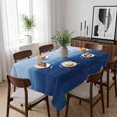 thumbnail image 6 of Navy Blue Ombre Table Cloth Waterproof Tablecloths, Modern Abstract Art Ocean Oil Painting Tablecloth Dining Table Cover for Kitchen Party Tabletop Outdoor, Rectangle Tablecloth 60x84 Inch, 6 of 9