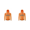 thumbnail image 1 of Eigraketly Chaqueta de ciclismo Abrigo de bicicleta Con capucha Correr Rompevientos Ropa a prueba de viento Moto Manga larga Hombre Equitación Naranja L/millones de euros 2piezas, 1 of 6