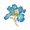 Blue, variant on Versatile Floral Shaped Brooch Pin Stylish Peony Charm With Detailed Enamel