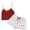 Wine, variant on BRICH Women's Cute 2 Piece Pajama Sets Ruffle Cami Top and Shorts Sleepwear Set XL