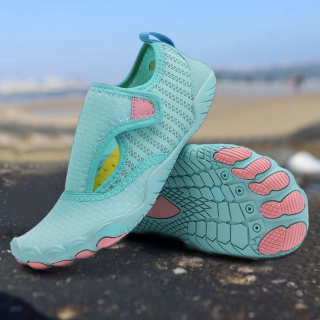 Zapatos De Vadeo Zapatos de vadeo para niños, descalzos, transpirables, con cordones elásticos, cómodos para la playa (Moonlight 39) Sywqhk Para Estrenar