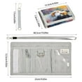 thumbnail image 3 of Cloth Wallet with Lanyard & Multiple Compartments Fashion Purse Zipper Clutch Bag for Cash Cards Coins Watercolor Calico Cat, 3 of 7