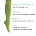 thumbnail image 2 of 3 Pairs Cotton Slouch Cotton Socks Extra Heavy and Extra Long Shoe Size 5-10 (Almond Green), 2 of 11