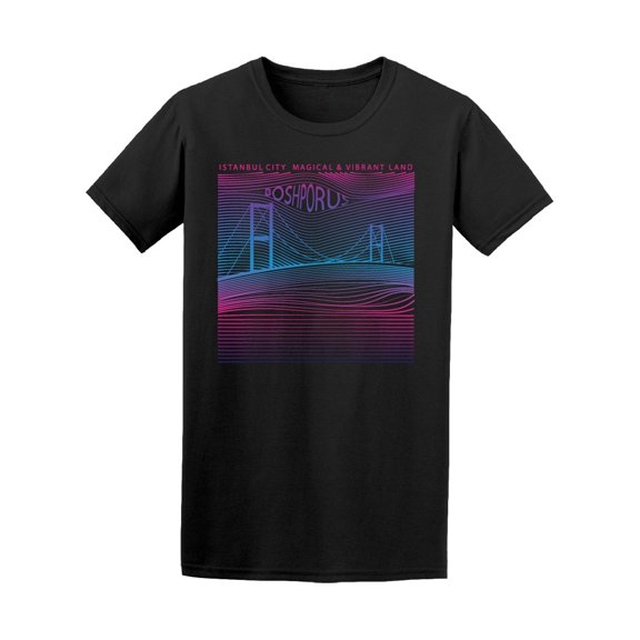 Istanbul Bosphorus Cool Bridge Tee Men's -Image by Shutterstock