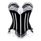thumbnail image 1 of Sexy Satin Lace Overlay Corset Bustier Overbust Burlesque Corselet Top Bodyshaper Lingerie Showgirl Party Costume Plus Size, 1 of 3