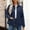 *Navy, variant on ClodeEU Women's Quilted Coat,Lapel Zip Up Jacket With Pockets,Long Sleeve Loose Fit Jacket Navy,Womens Plus M