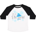 thumbnail image 3 of Inktastic Let It Snow Cute Snowman in Hat and Scarf Boys or Girls Toddler T-Shirt, 3 of 5