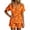 C98 Orange, variant on CONZONE Halloween Pajamas for Women Set Short Sleeve Lace Up Graphic Tops Shorts Pjs 2 Piece Spooky Season Sleepwear