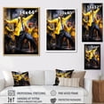 thumbnail image 4 of Designart "Fusion Of Yellow Jazz Dance I" Dance Wall Art Prints, 4 of 7