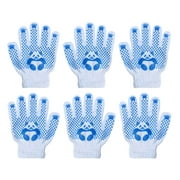 3 Pairs of Polyester Cotton Working Gloves Protective Gloves Hand Protectors for Kids