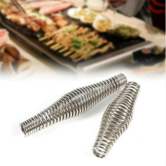 2pcs Multipurpose BBQ Spring Handle Durable Cool Touch Stove Spring Handle Grip Grill Stove Pit Door Handles